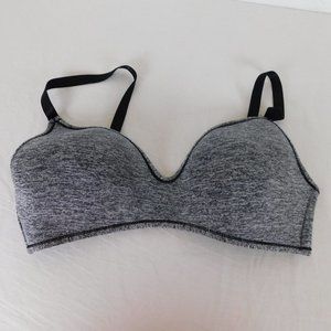 Bra Size 36D Unbranded Women Black White Padded Adjustable Straps Hook Eye